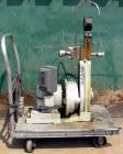 Used Gaulin Homogenizer, Model 31M3TA, 316 Stainless Steel. Approximately 31 gallons per hour, single stage valve, 3000 psi. Driven by a 3 hp, 3/60/230/460 volt, 1760 rpm motor. Mounted on a cart wit...