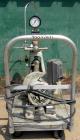 Used Gaulin Homogenizer, Model 31M3TA, 316 Stainless Steel. Approximately 31 gallons per hour, single stage valve, 3000 psi. Driven by a 3 hp, 3/60/230/460 volt, 1760 rpm motor. Mounted on a cart wit...