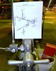 Used Gaulin Homogenizer, Model 31M3TA, 316 Stainless Steel. Approximately 31 gallons per hour, single stage valve, 3000 psi. Driven by a 3 hp, 3/60/230/460 volt, 1760 rpm motor. Mounted on a cart wit...