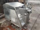 Used- Reconditioned- Gaulin Model MC18 10TBS Stainless Steel clad homogenizer. Two stage manual valve assembly. 1-3/16