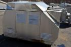 Used Gaulin Homogenizer, 304 Stainless Steel. Single stage valve assembly, 3 pistons. Driven by an approximate 50 hp motor (no tag). Head stamped with #s HT308029 & PT927857 OR. No manufactures tag w...