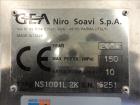 Used GEA Niro Soavi High Pressure Laboratory Homogenizer, Model NS1001L2K. 2 Stage stainless steel homogenizing valve assembly. Unit is currently set up to run as a single stage homogenizer, it is mi...