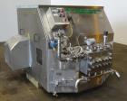 Used- GEA Niro Soavi Homogenizing High Pressure Pump, Type NS3075P.