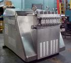 USED: Manton Gaulin homogenizer, model MC75-2.5TPS, stainless steel.Inspection report noted wear on pistons. Some repair necessary.