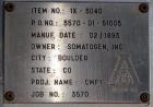 Used Niro Soavi Homogenizer, Model NS3037-H, Stainless Steel.
