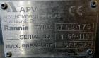 Used- APV Rannie 175 Stainless Steel Homogenizer, Model BT-58-175,