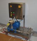 Used Sonic Corp High Pressure Sonolator Homogenizer Mixing System, Model A-CIP Sonolator TM. 316 stainless steel components. Processes up to 1 gallon per minute, pressure up to 1000 psi, Moyno pump L...