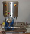Used Sonic Corp High Pressure Sonolator Homogenizer Mixing System, Model A-CIP Sonolator TM. 316 stainless steel components. Processes up to 1 gallon per minute, pressure up to 1000 psi, Moyno pump L...