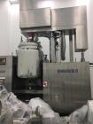 Used Mizuho Homogenizer, Model VT-1-1000. 1000 liter capacity. Includes: 3hp paddle mixer, 7.5hp scraping mixer, 30hp ultra mixer, 7.5hp oil hydraulic pump, 2hp tilting motor. 3 Phase, 480V, 60 Hz.