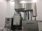 Used Mizuho Homogenizer, Model VT-1-1000. 1000 liter capacity. Includes: 3hp paddle mixer, 7.5hp scraping mixer, 30hp ultra mixer, 7.5hp oil hydraulic pump, 2hp tilting motor. 3 Phase, 480V, 60 Hz.