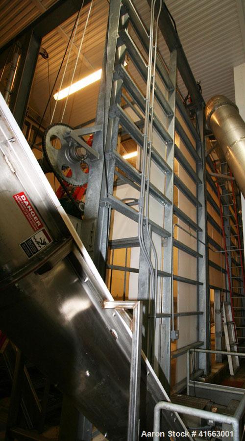 Used Automatic Ice Rake, 15' x 30', Vogt Ice, Tube-Ice, Turbo Refrigerating. Includes compressor and chiller.