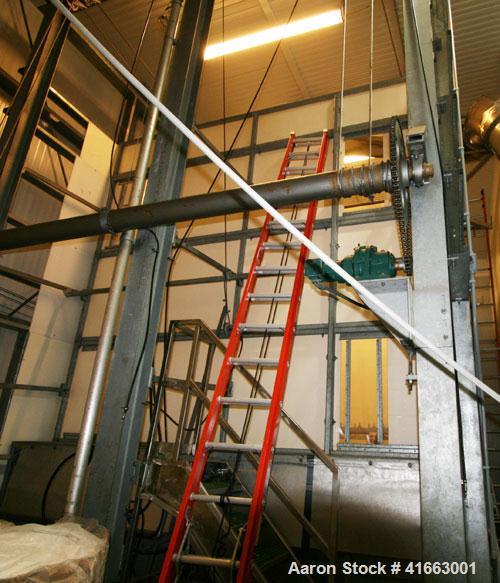 Used Automatic Ice Rake, 15' x 30', Vogt Ice, Tube-Ice, Turbo Refrigerating. Includes compressor and chiller.