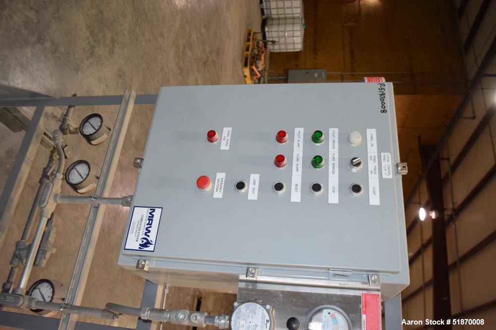 Unused MRW Technologies Open Flare – 64'6" Height | Carbon Steel | Allen-Bradley MicroLogix 1100 | Bio-Diesel Application