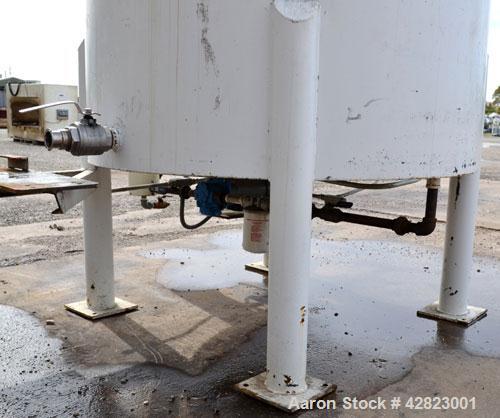 Used Blommer Chocolate Machinery Melt Tank, 350 Gallon, Carbon Steel. Approximately 52’’ diameter x 40’’ deep, flat top with a bolt on agitator bridge, and (2) 304 stainless steel 1/3 hinged covers, ...