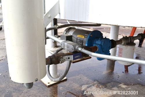 Used Blommer Chocolate Machinery Melt Tank, 350 Gallon, Carbon Steel. Approximately 52’’ diameter x 40’’ deep, flat top with a bolt on agitator bridge, and (2) 304 stainless steel 1/3 hinged covers, ...