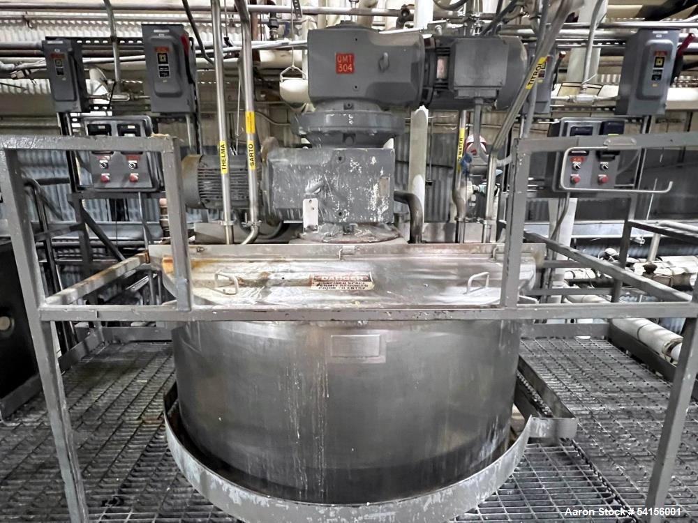Used Lee Industries Kettle, 1200 Gallon. Stainless steel.