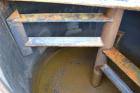 Used Blommer Chocolate Machinery Melt Tank, 350 Gallon, Carbon Steel. Approximately 52’’ diameter x 40’’ deep, flat top with a bolt on agitator bridge, and (2) 304 stainless steel 1/3 hinged covers, ...