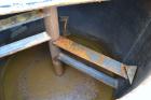 Used Blommer Chocolate Machinery Melt Tank, 350 Gallon, Carbon Steel. Approximately 52’’ diameter x 40’’ deep, flat top with a bolt on agitator bridge, and (2) 304 stainless steel 1/3 hinged covers, ...