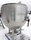 Used Mueller Kettle, 250 Gallon, Model F, Hastelloy C-276, vertical. 48