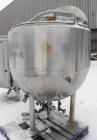 Used Mueller Kettle, 250 Gallon, Hastelloy C-276, vertical. 48