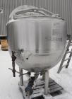 Used Mueller Kettle, 250 Gallon, Hastelloy C-276, vertical. 48