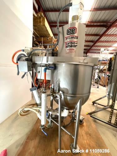 Used 25 Gallon Lee Tri-Mix Turbo-Shear Mixing Kettle
