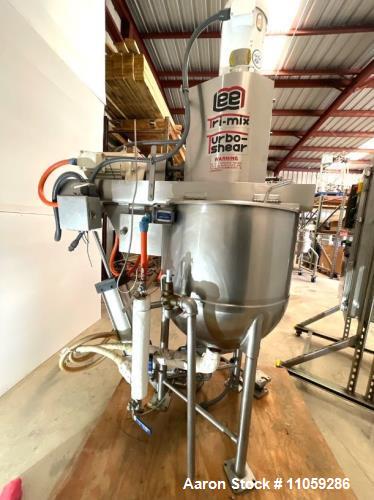 Used-25 Gallon Lee Tri-Mix Turbo-Shear Mixing Kettle