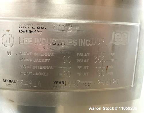 Used 25 Gallon Lee Tri-Mix Turbo-Shear Mixing Kettle