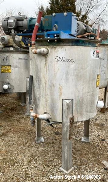 Used - Ross 125 Gallon Stainless Steel Mix Kettle, Model 361-100, Jacketed, 10 HP Motor