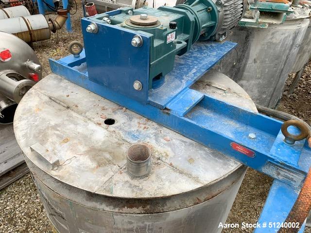 Used - Ross 125 Gallon Stainless Steel Mix Kettle, Model 361-100, Jacketed, 10 HP Motor