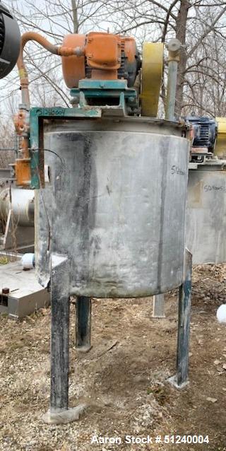 Industrial Ross 125 Gallon Mix Kettle, Stainless Steel, Jacketed, Double Motion Agitator
