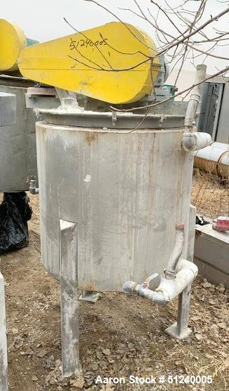 Used Ross Model 361-100 125-Gallon Mix Kettle, Stainless Steel, Agitated, 10 HP Motor