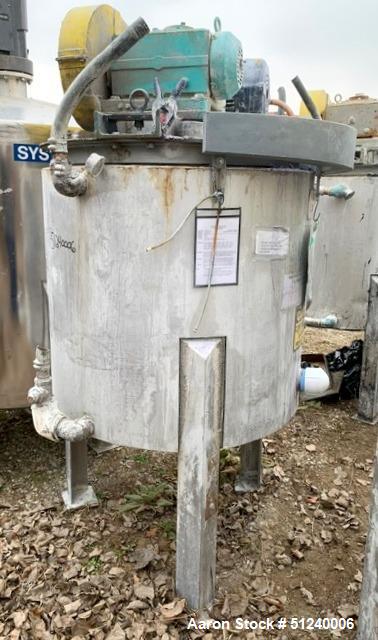 Ross 125 Gallon Agitated Mix Kettle - Stainless Steel, Double Motion Drive, Used