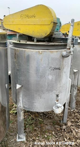 Ross 125 Gallon Agitated Mix Kettle - Stainless Steel, Double Motion Drive, Used