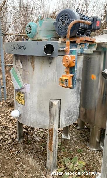 Ross 125 Gallon Agitated Mix Kettle - Stainless Steel, Double Motion Drive, Used
