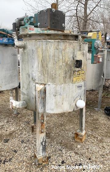 Used - 125 Gallon Stainless Steel Mix Kettle, Jacketed, Double Motion Drive, 10 HP Motor