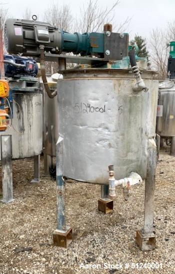 Used - 125 Gallon Stainless Steel Mix Kettle, Jacketed, Double Motion Drive, 10 HP Motor