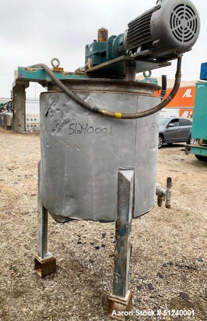 Used - 125 Gallon Stainless Steel Mix Kettle, Jacketed, Double Motion Drive, 10 HP Motor