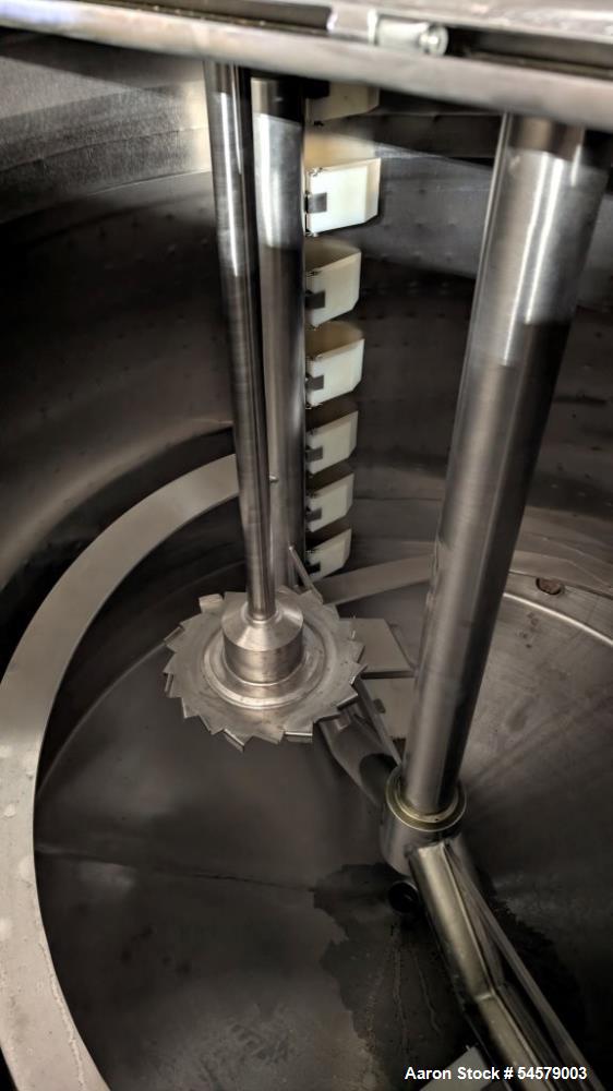 Used 500 Gallon Stainless steel Jacketed Mix Kettle