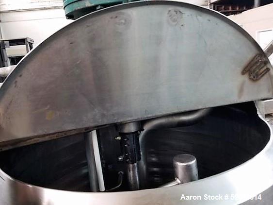 Used Cherry Burrell 100 Gallon Scrape Surface Agitated Jacketed Kettle/Processor