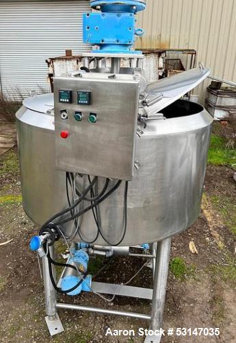 Used Cherry-Burrell 200 Gallon Stainless Steel Jacketed Processor Tank – Scrape Surface Agitation