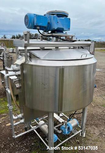 Used Cherry-Burrell 200 Gallon Stainless Steel Jacketed Processor Tank – Scrape Surface Agitation