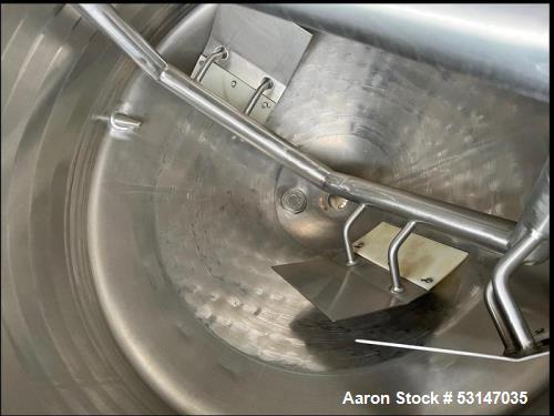 Used Cherry-Burrell 200 Gallon Stainless Steel Jacketed Processor Tank – Scrape Surface Agitation
