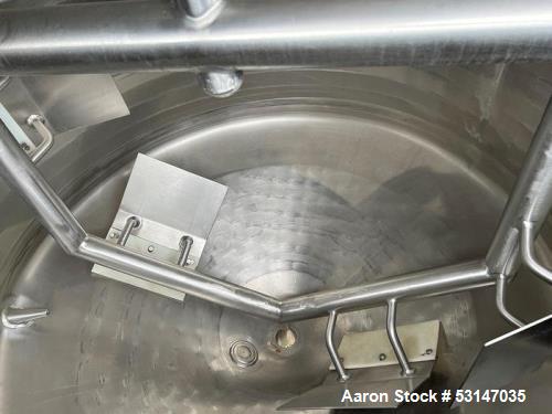 Used Cherry-Burrell 200 Gallon Stainless Steel Jacketed Processor Tank – Scrape Surface Agitation