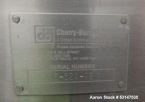 Used Cherry-Burrell 200 Gallon Stainless Steel Jacketed Processor Tank – Scrape Surface Agitation