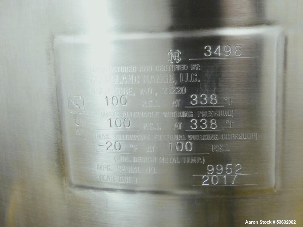 Used Cleveland Cook/Chill Kettle – Model HA-MKDL-60-CC-T, 60 Gallon, Stainless Steel