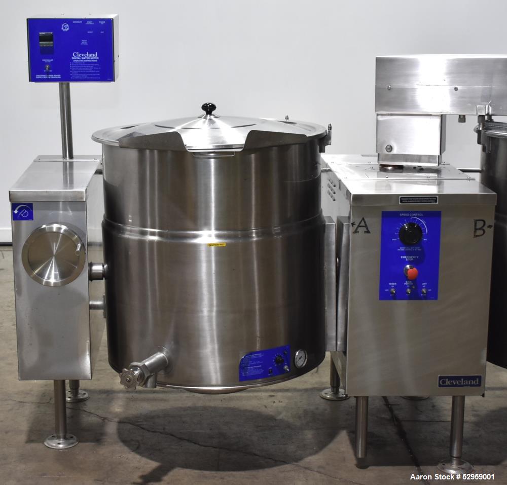 Used Cleveland TMKEL-60-T DUAL 60 Gallon Kettle