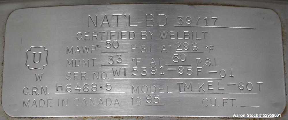 Used-Cleveland TMKEL-60-T DUAL 60 Gallon Kettle