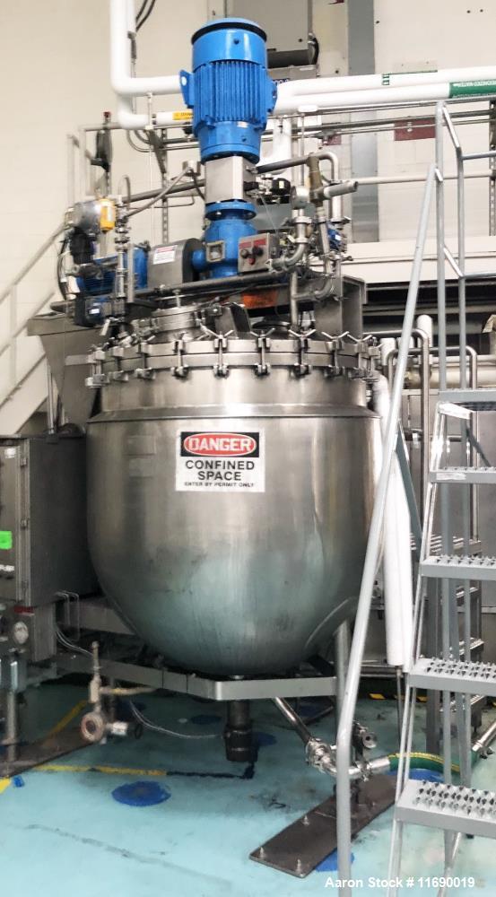 Used- Greerco/Gifford Wood Triple Motion "Agi-Mix" Kettle/Reactor 1,000 Liter (2