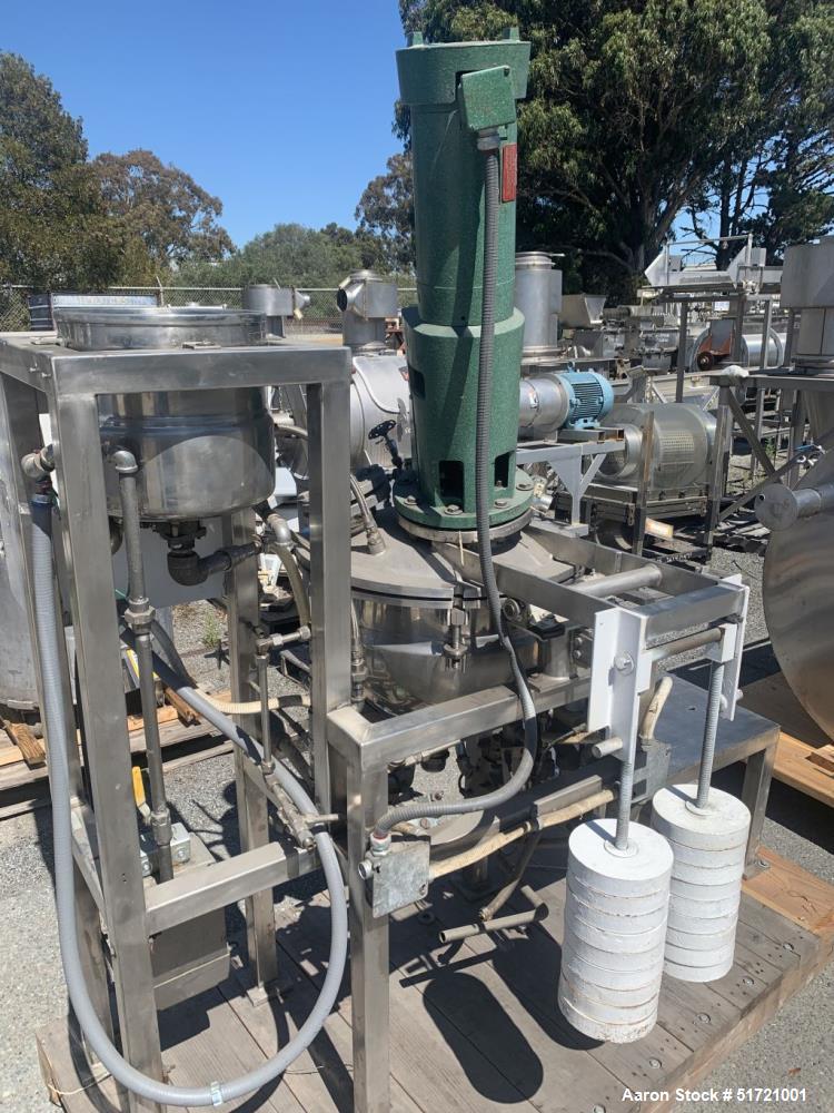 Used Groen 10 Gallon Vacuum Mix Kettle, Stainless steel.